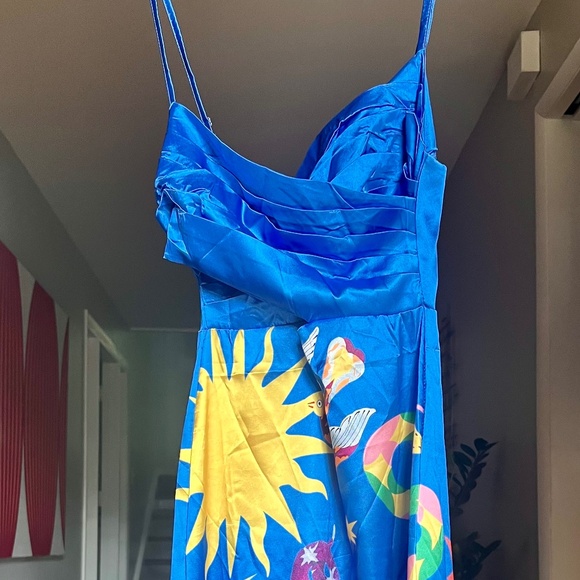 Blue spaghetti straps Dress - Picture 1 of 7